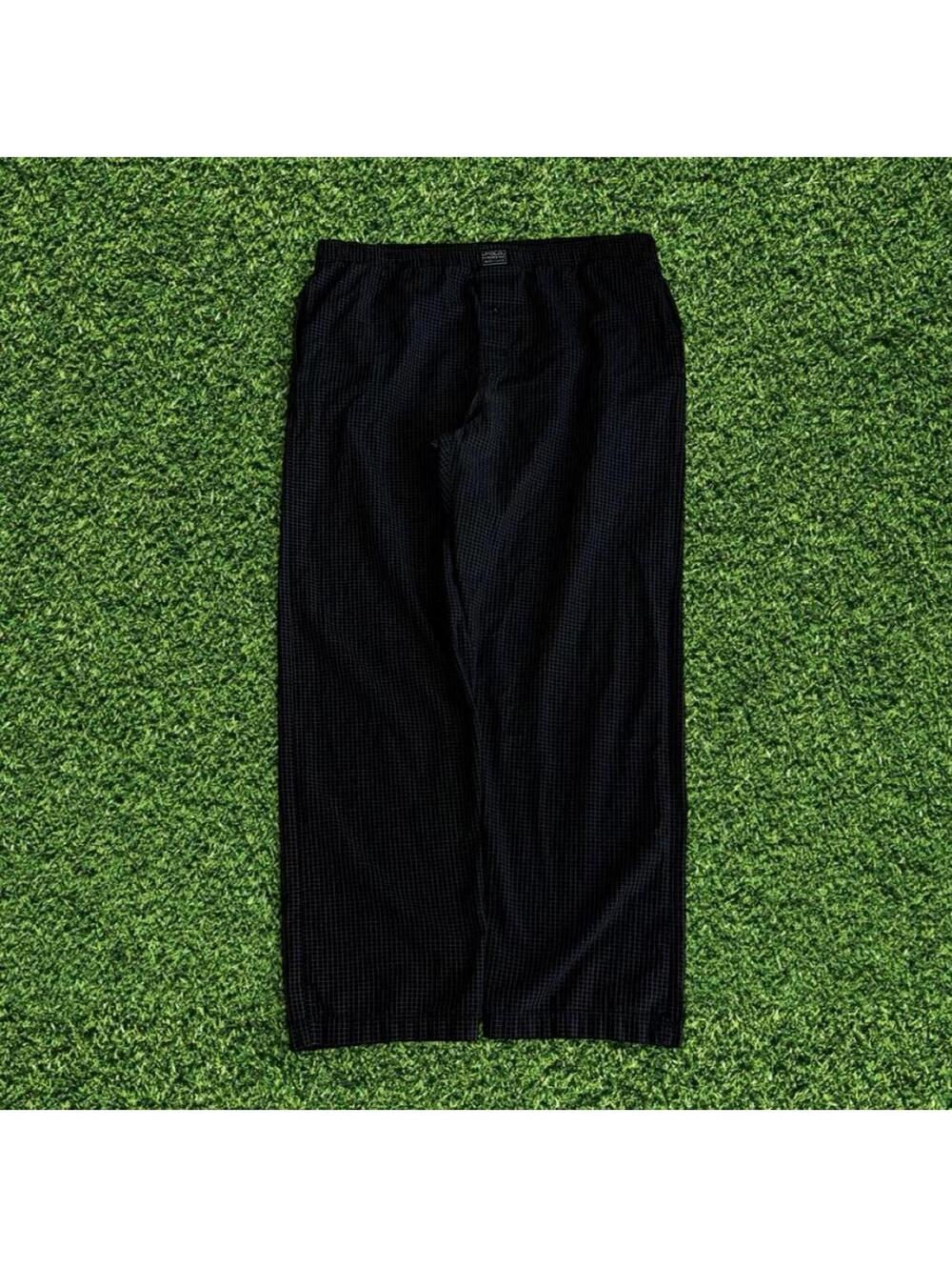 Polo Ralph Lauren Black White Stripe Cotton Long John Pants Size S